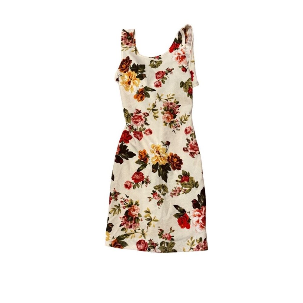 Gorgeous‎ Floral Open Back Bodycon Dress (B1)